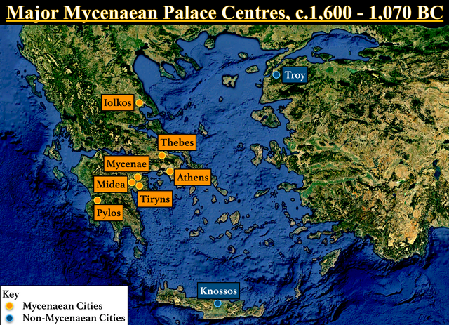 THE MYCENAEANS: The First Greeks (c.1,600 - 1,070 BC)